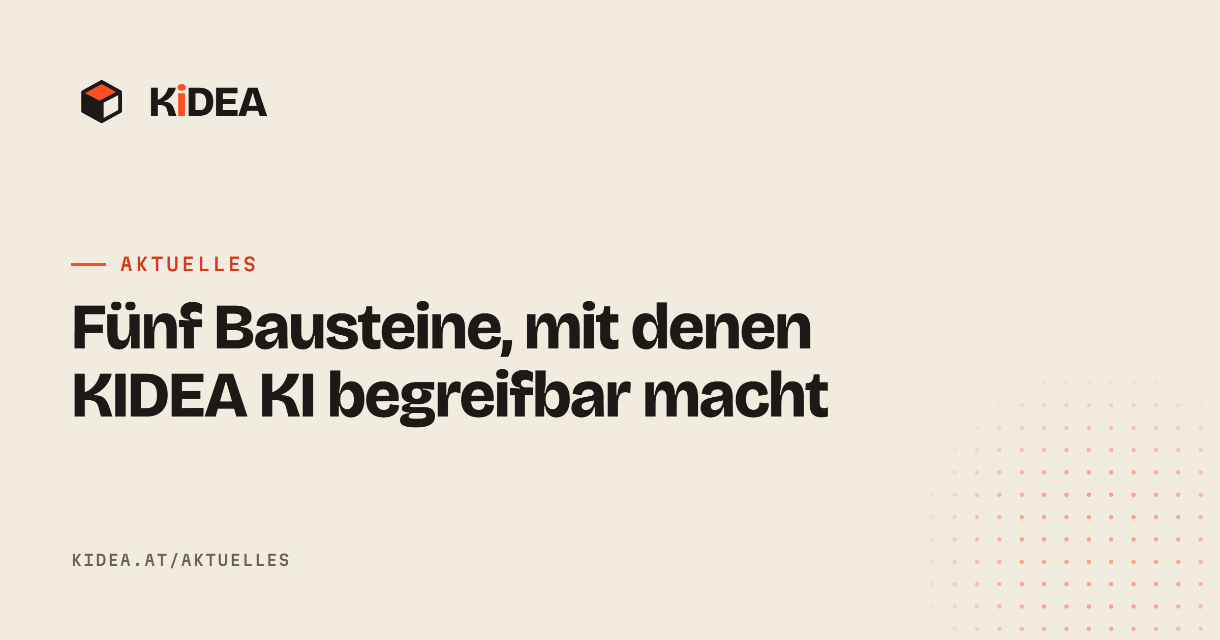 Die fünf KIDEA-Bausteine